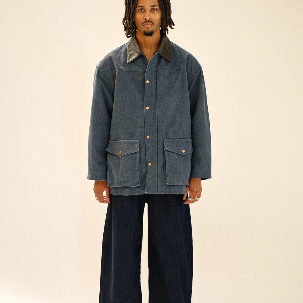 Beaulares designer wrangler Jacket with Contrast Collar